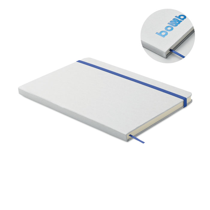 Carnet A5 briques de lait recyclées personnalisé ROUTE WHITE