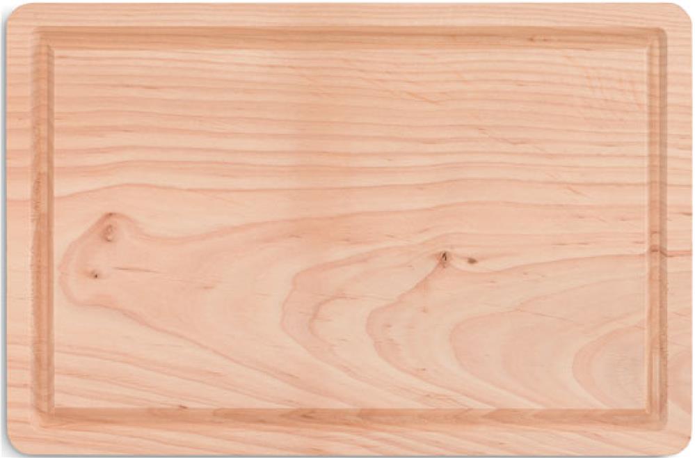 Grande planche à découper bois personnalisée ELLWOOD, devant gauche