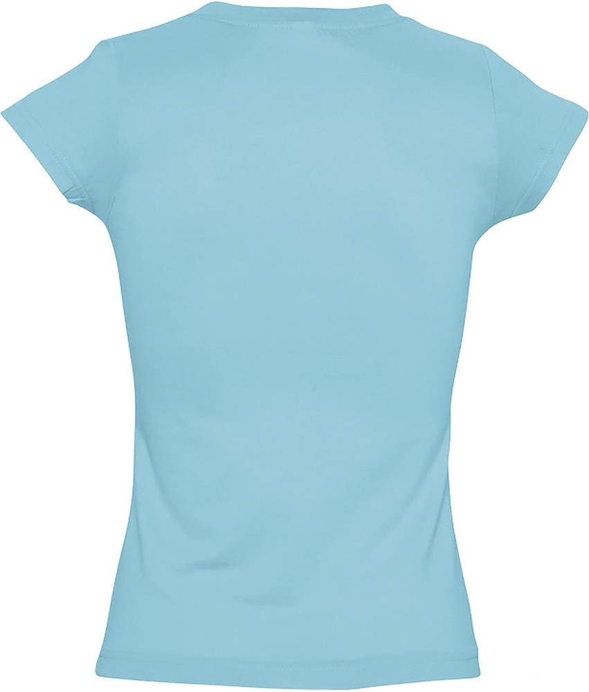 Tee-shirt femme col V 150 g/m² personnalisé MOON, dos