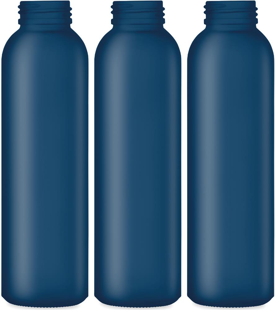 Bouteille verre givré et bambou 500 ml personnalisée ABE, tour complet