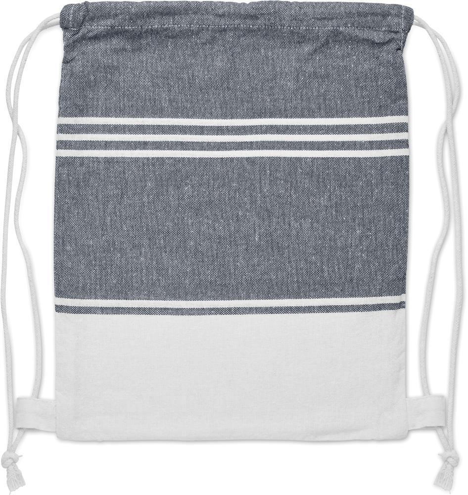 Fouta 90x160 cm et sac personnalisés HAMMA, sac côté 1