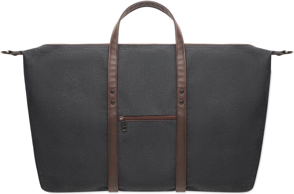 Sac week-end toile 450 g/m² personnalisé ZURICH, devant partie haut