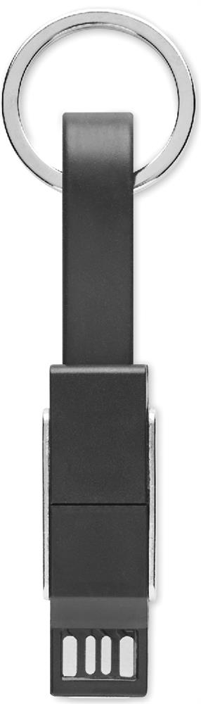 Porte-clés câble 4 en 1 métal personnalisé KEY C, côté partie 2 1