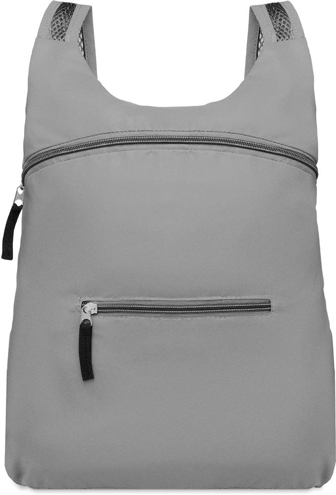 Sac à dos pliable réfléchissant personnalisé DESTELLO, devant poche