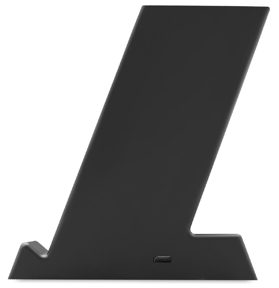 Chargeur sans fil 15 W porte-stylo personnalisé BLOCK, droite