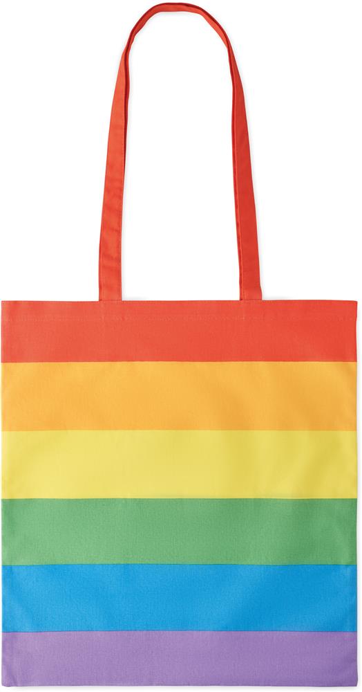 Tote bag coton 200 g/m² personnalisé BOREALIS, orange sangle