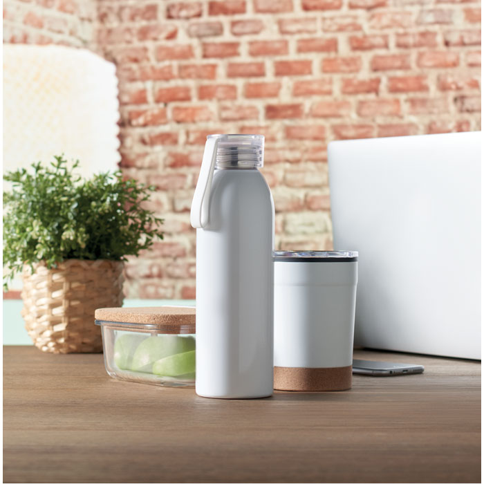 Bouteille inox 650 ml simple paroi personnalisée BIRA