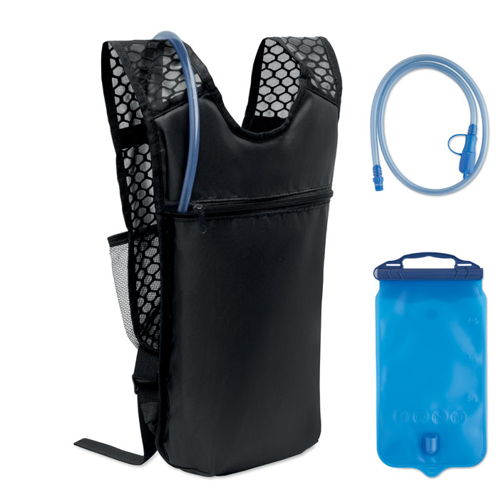 Sac à dos d'hydratation 1,5 L personnalisé CONFI, Noir