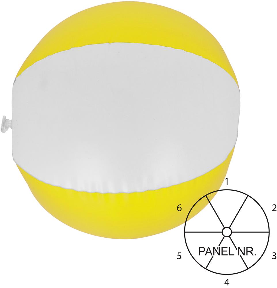 Ballon de plage PVC transparent personnalisé PLAYTIME, panneau 5