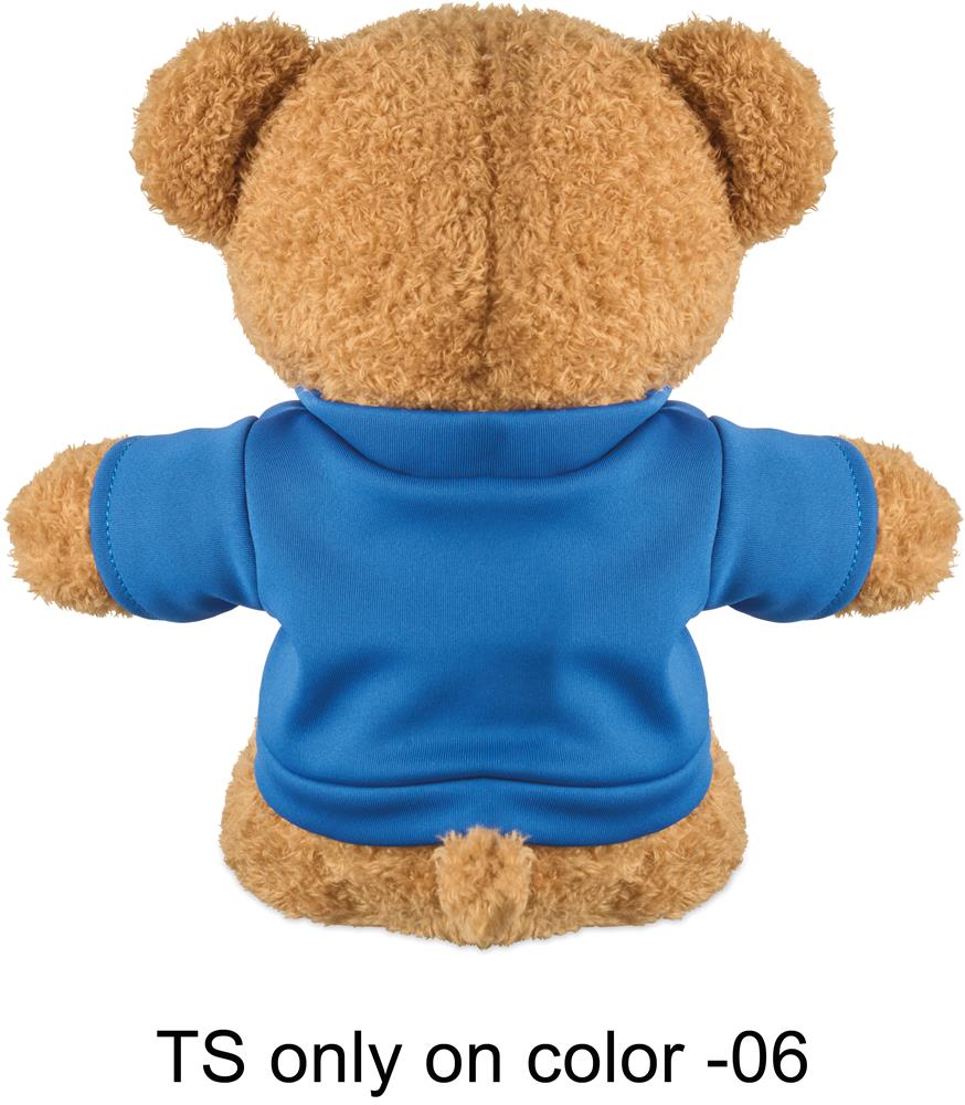 Peluche ourson 23 cm avec t-shirt personnalisée JACKIE, dos