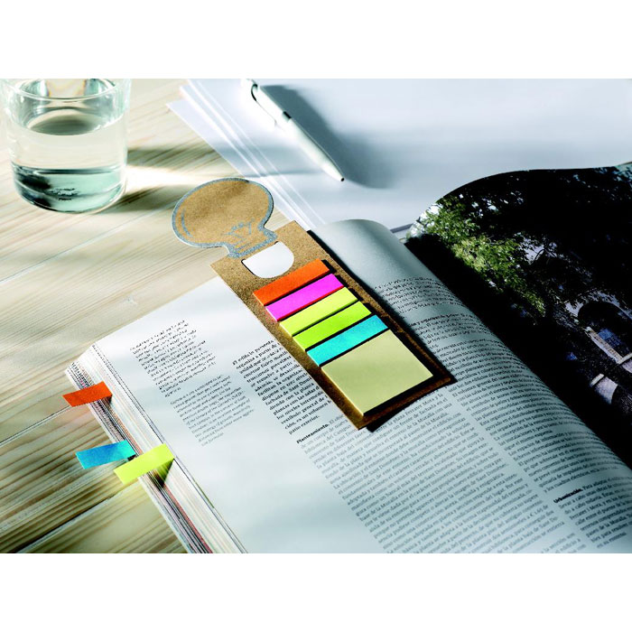 Marque-page ampoule carton recyclé personnalisé IDEA