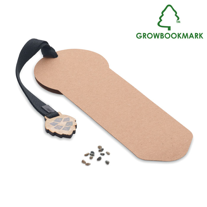 Marque-page à graines de pin personnalisé GROWBOOKMARK™