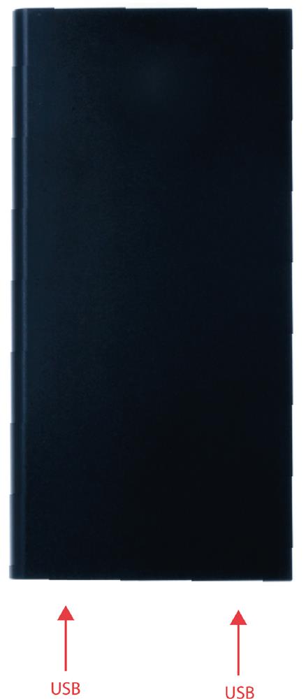 Batterie solaire 8000 mAh personnalisée SOLAR POWERFLAT, dessus (impression numérique)
