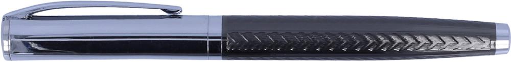 Parure stylo bille et roller personnalisée DERRICK, rouleau gauche