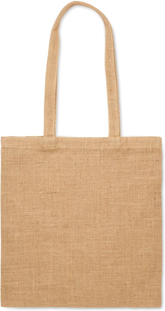 Tote bag jute personnalisé ZOLANG, devant (transfert numérique)