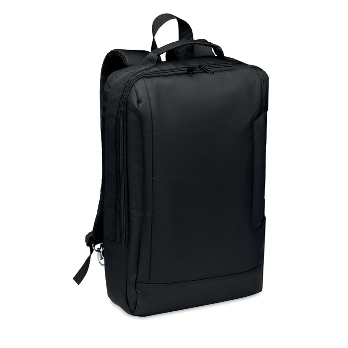 Sac à dos ordinateur 16'' RPET personnalisé SINGAPORE, Noir