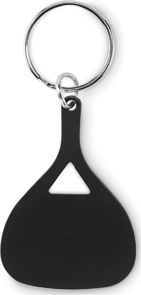 Porte-clés raquette de paddle aluminium personnalisé KEPAD, côté 1