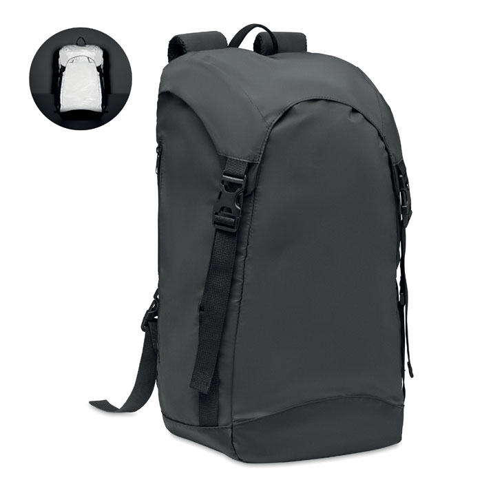 Sac à dos déperlant réfléchissant personnalisé EIGER, Noir