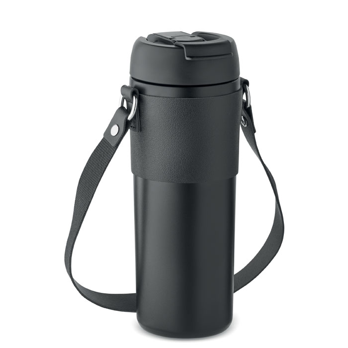 Gobelet isotherme inox 700 ml avec paille personnalisé AIRA