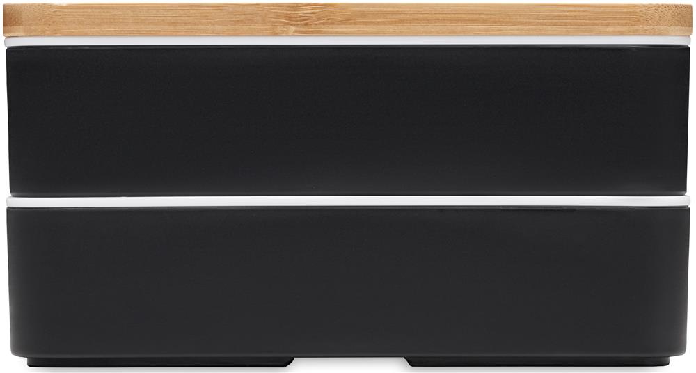 Lunchbox 2 x 400 ml couvercle bambou personnalisée WINT, boîte côté 1 1