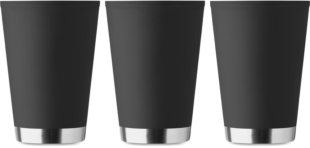 Gobelet double paroi PP recyclé 300 ml personnalisé TOPIZ, tour complet