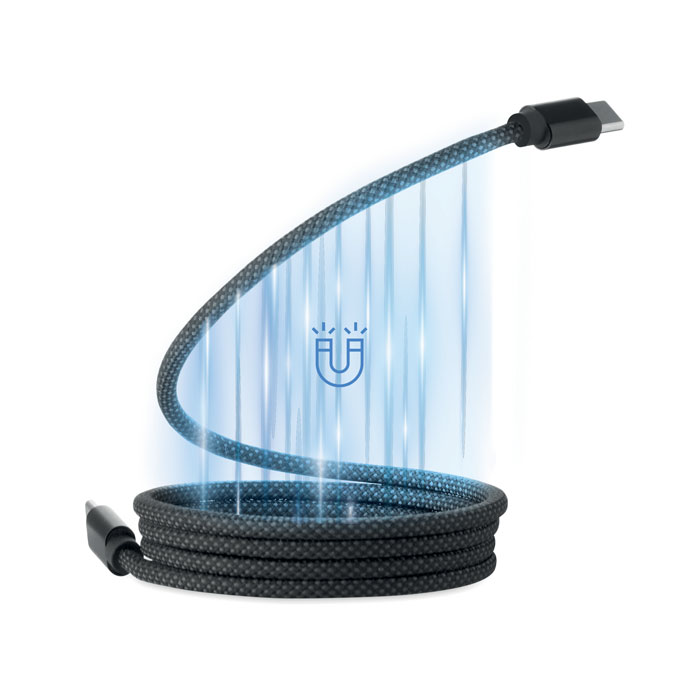 Câble USB-C magnétique tressé 60 W personnalisé BRAID