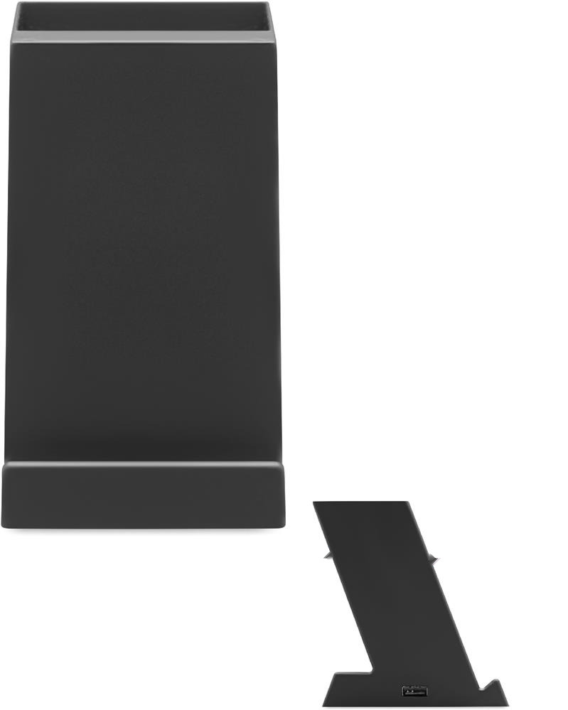 Chargeur sans fil 15 W porte-stylo personnalisé BLOCK, devant