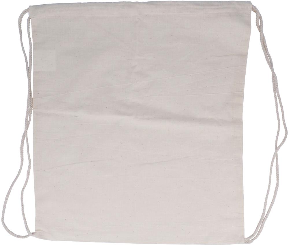 Sac à cordon coton 100 g/m² personnalisé HUNDRED, devant (transfert numérique)