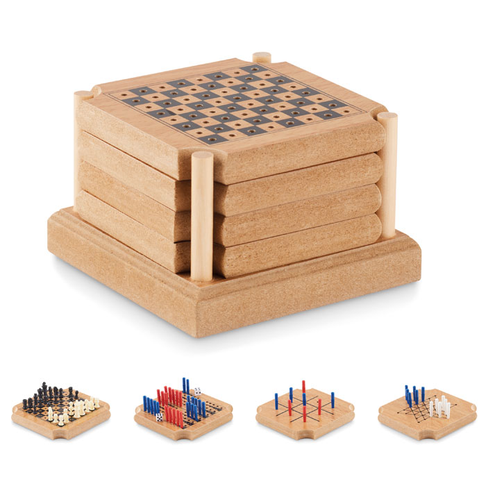 Sous-verres jeux en liège personnalisés COASTGAME
