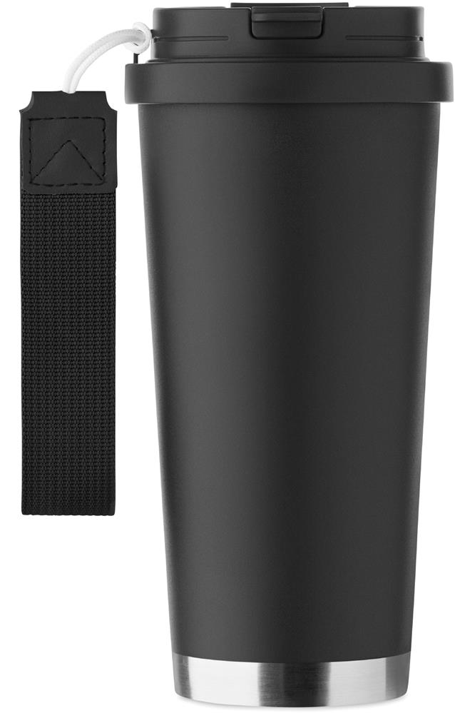 Gobelet isotherme inox 500 ml personnalisé TOPAZ LARGE, devant haut