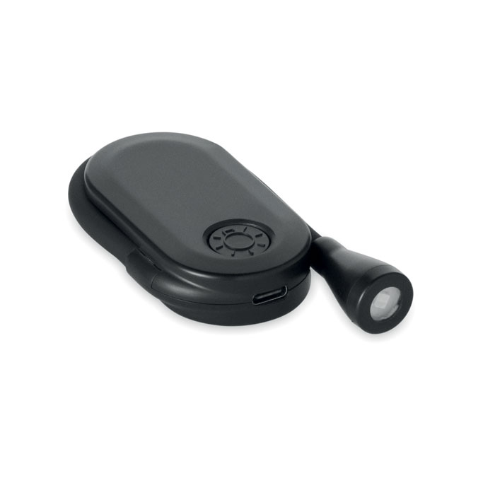 Lampe de lecture LED rechargeable personnalisée SCENE, Noir