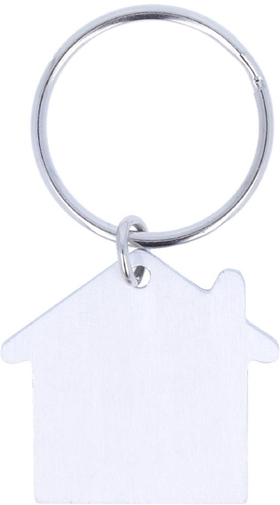 Porte-clés maison aluminium personnalisé HEIM, devant