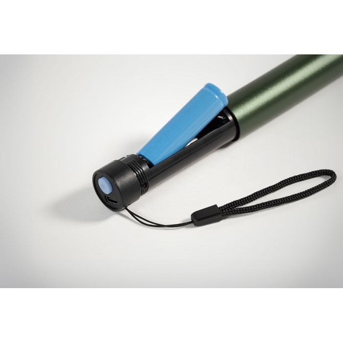 Lampe torche zoom aluminium recyclé personnalisée LUMEZO