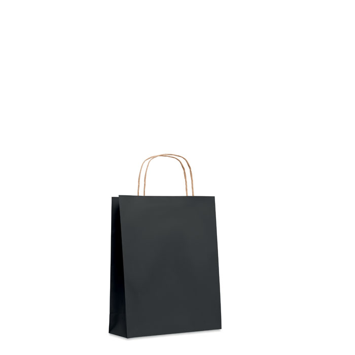 Petit sac papier recyclé 90 g/m² personnalisé PAPER TONE S, Noir