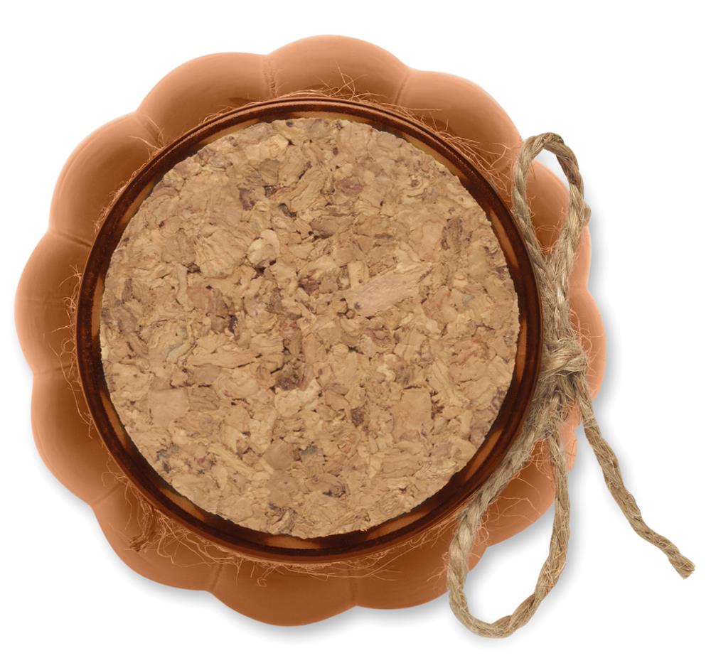 Bougie vanille 80 g cire végétale personnalisée PUMKIN, couvercle