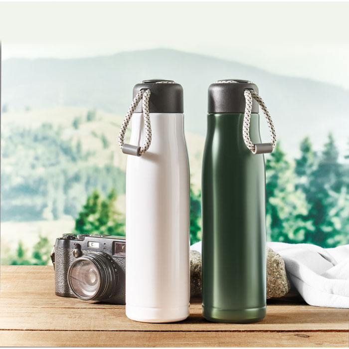 Bouteille isotherme poignée corde personnalisée CORDLE