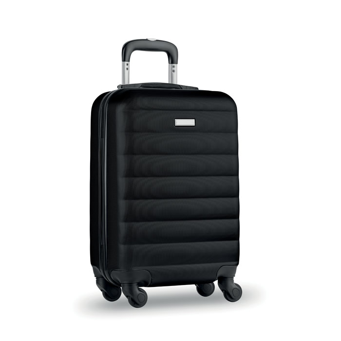 Valise trolley rigide ABS 20 pouces personnalisée BUDAPEST, Noir