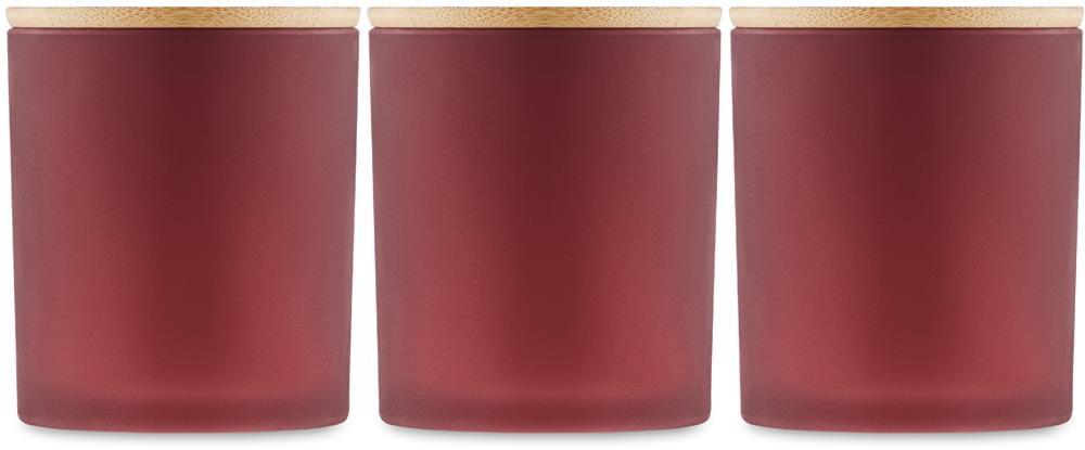 Bougie végétale 120 g verre dépoli personnalisée KEOPS SMALL, tour complet bougie
