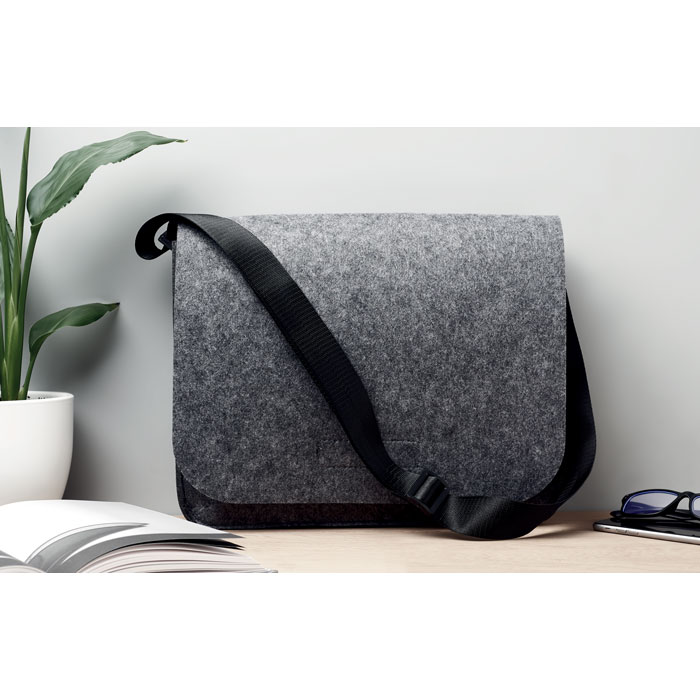 Sac messager feutre RPET 15 pouces personnalisé BAGLO