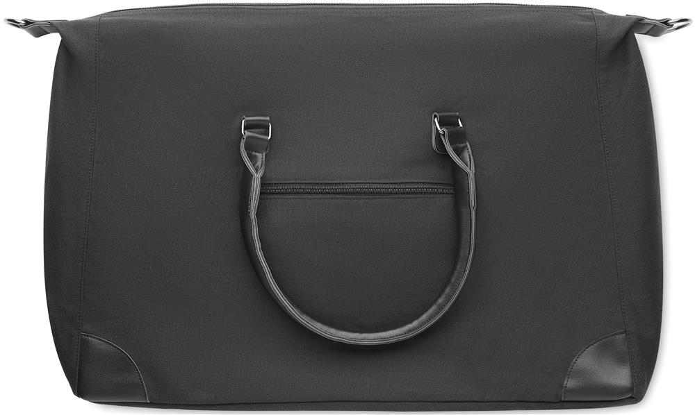 Sac week-end toile 340 g/m² personnalisé MONACO, au-dessus de la poche