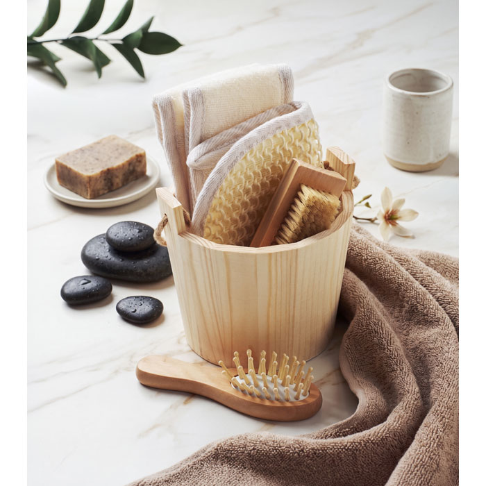 Coffret de bain bois personnalisé SELFCARE