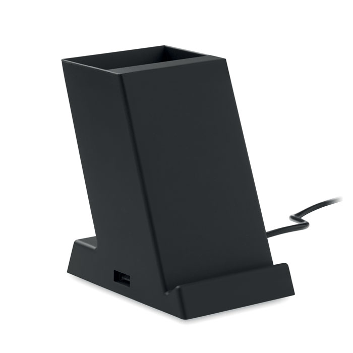 Chargeur sans fil 15 W porte-stylo personnalisé BLOCK