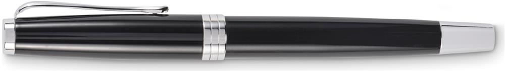 Set stylo bille et roller inox recyclé personnalisé LYON SET, stylo clip 2