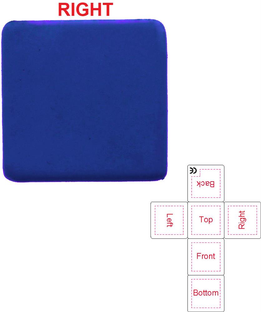 Cube antistress en PU personnalisé SQUARAX, droite