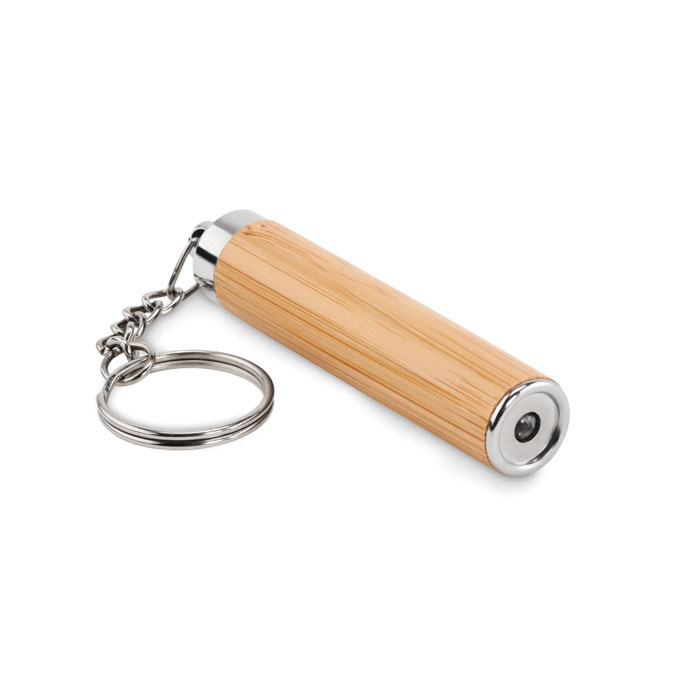 Lampe torche porte-clés bambou personnalisée PIANTI