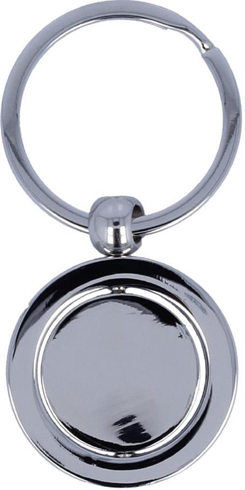 Porte-clés alliage de zinc personnalisé GLOBY, dos (doming)