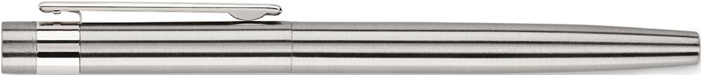 Parure stylo bille et roller inox personnalisée GRAZ SET, stylo 2 gauche