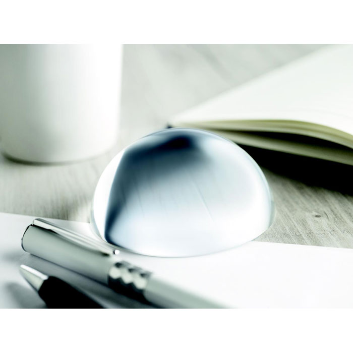 Presse-papier loupe en verre personnalisé OVALE