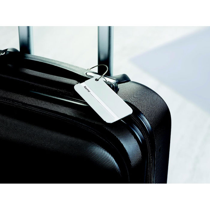 Étiquette bagage aluminium personnalisée TAGGY