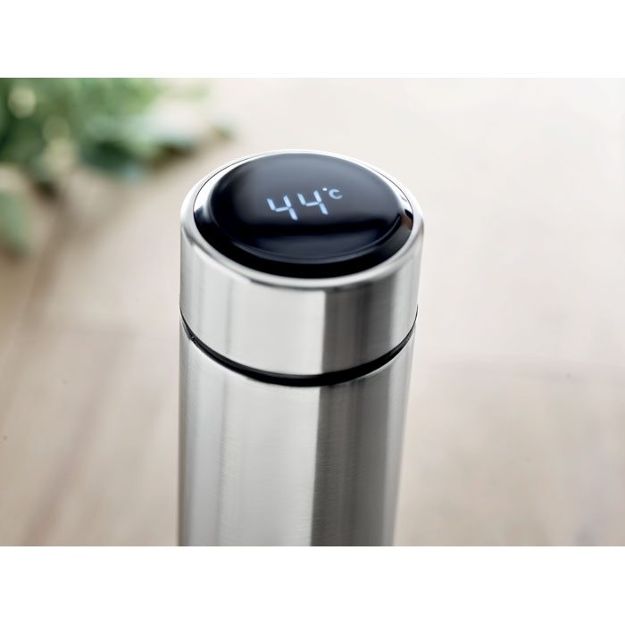 Bouteille isotherme inox avec thermomètre personnalisée POLE